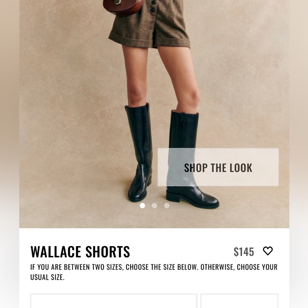 COPY - Sezane Wallace shorts never worn. Tag says 44.